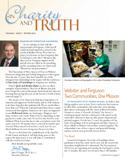 2015 Winter Newsletter - Society of St. Vincent de Paul