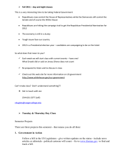 N. Hughes: GOVT 2305 Notes