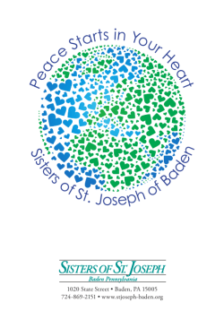 Peace Prayer by Sister Lyn