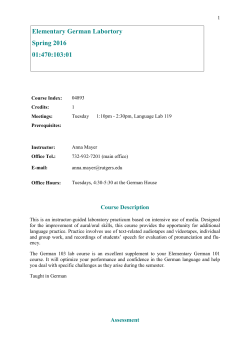 Syllabus - Rutgers German