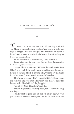 14 nine weeks til st. gabriel`s `C`mon you, wee boy. And don`t lift that