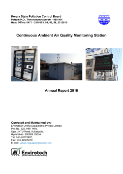 Continuous Ambient Air Quality Monitoring Station