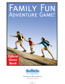Adventure Game! - Fannin County Chamber of Commerce