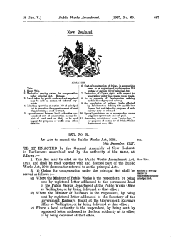 18 GEO V 1927 No 69 Public Works Amendment