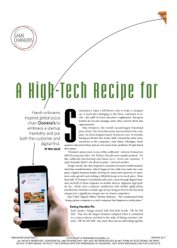 A High-Tech Recipe for