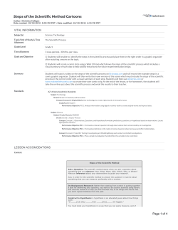 Steps of the Scientific Method Cartoons