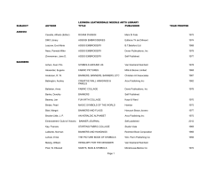 list of publications - Embroiderers` Association of Canada