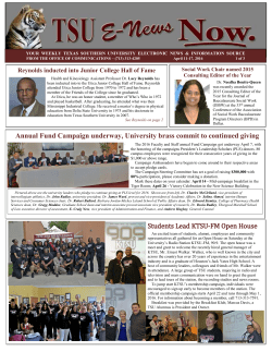 features:Reynolds into Jr College Hall of Fame, Annual Fund