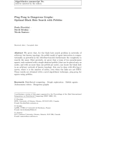 Ping Pong in Dangerous Graphs: Optimal Black Hole Search with