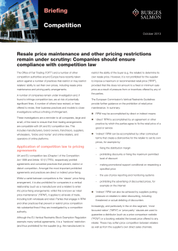 ensure compliance with competition law