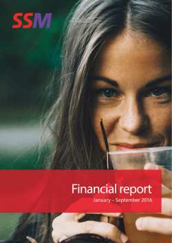 Interim Report Q3 2016 &ndash; Report