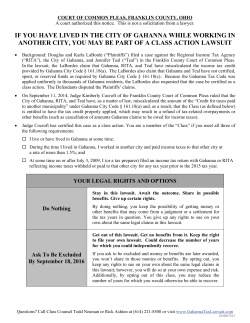 if you have lived in the city of gahanna while working in another city