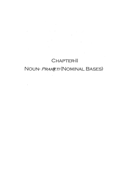 noun~ prakrti(nominal bases)