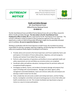 OUTREACH NOTICE