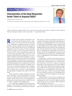 Characteristics of the Good Researcher