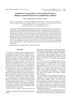 Prediction of a Strong Effect of a Weak Magnetic Field on Diffusion