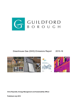Greenhouse Gas (GHG) Emissions Report 2015-16
