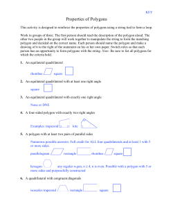 Properties of Polygons