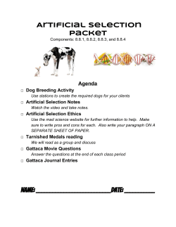 Artificial Selection Packet