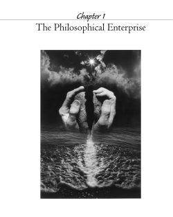 Chapter 1 The Philosophical Enterprise
