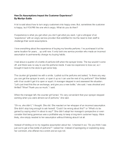 How Do Assumptions Impact the Customer Experience? By Marilyn