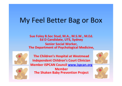 My Feel Better Bag or Box - Northern Child Health Network