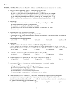 MULTIPLE CHOICE. Choose the one alternative that best