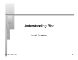 Risk - NYU Stern