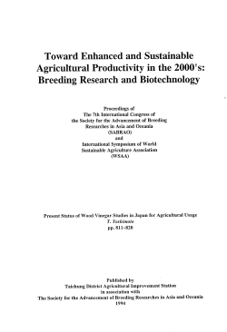 Present Status of Wood Vinegar Studies in Japan for Agricultural