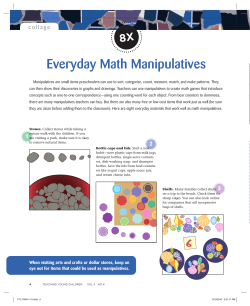 Everyday Math Manipulatives