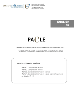 english b2 - Centre d`Idiomes de la Universistat de Val&egrave;ncia