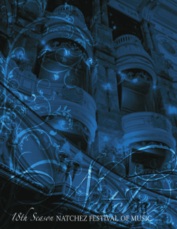 Program - Natchez Festival of Music