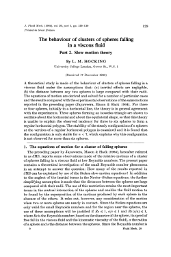 The behaviour of clusters of spheres falling in a viscous fluid