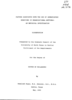 //&pound;/&laquo;/ MO, 3/76 FACTORS ASSOCIATED WITH THE USE OF