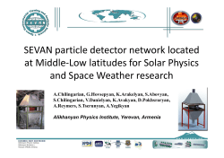 SEVAN particle detector network located at Middle