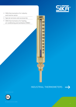 Industrial thermometers