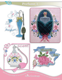 Perfume 1 - Early May Embroidery