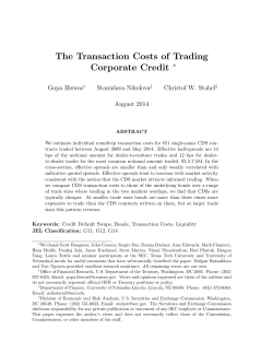 The Transaction Costs of Trading Corporate Credit