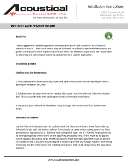 DOWNLOAD PDF Install - Acoustical Solutions