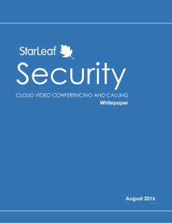 Security - StarLeaf
