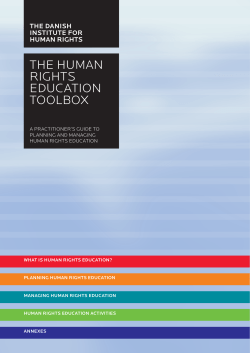 the human rights education toolbox
