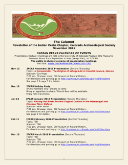 Calumet Newsletter &ndash; November 2015