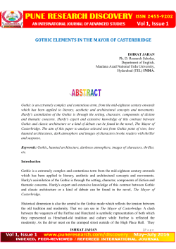 gothic elements in the mayor of casterbridge