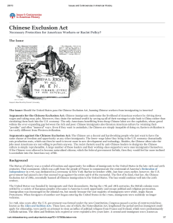 Chinese Exclusion Act (1882)