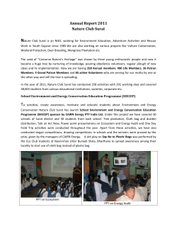Annual Report 2011 Nature Club Surat