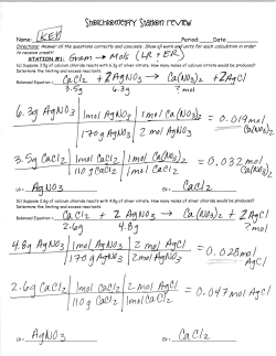 Answers to Worksheet