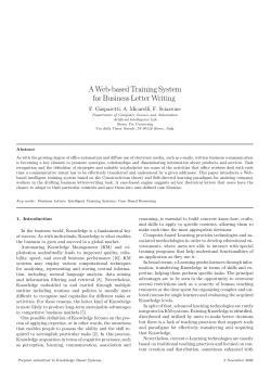 A Web-based Training System for Business Letter Writing