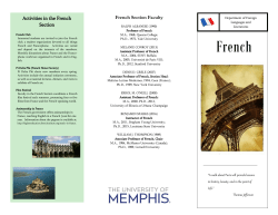 French - University of Memphis