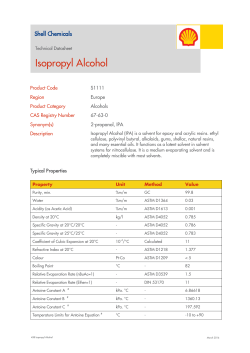 Isopropyl Alcohol
