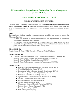 SIMFOR 2016 - The Global Fire Monitoring Center
